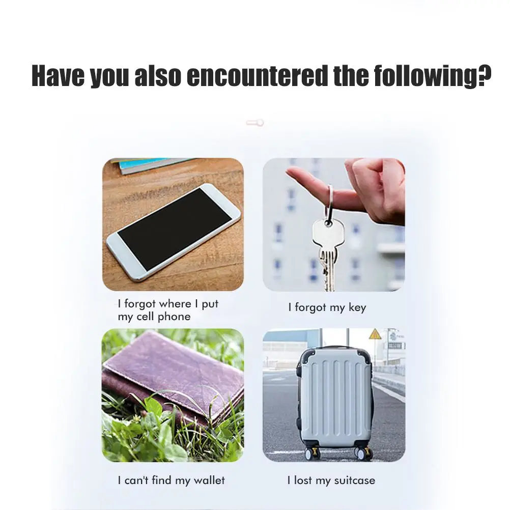 Smart Bluetooth Pet Locator Anti Lost Device Mini Wireless for Pets Keys Bags