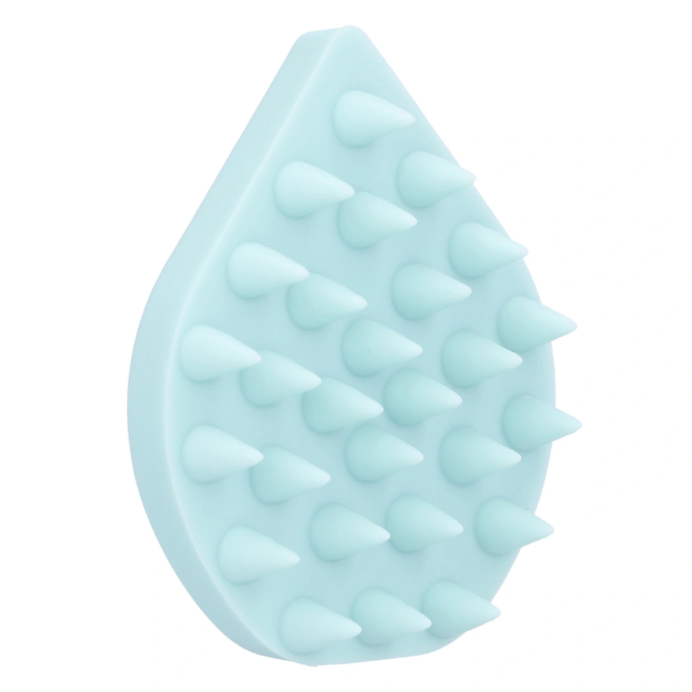 Shampoo Massage Brush Silicone Scalp Brush Hair Massager Bathing Shower Hair Cleaning CombGreen