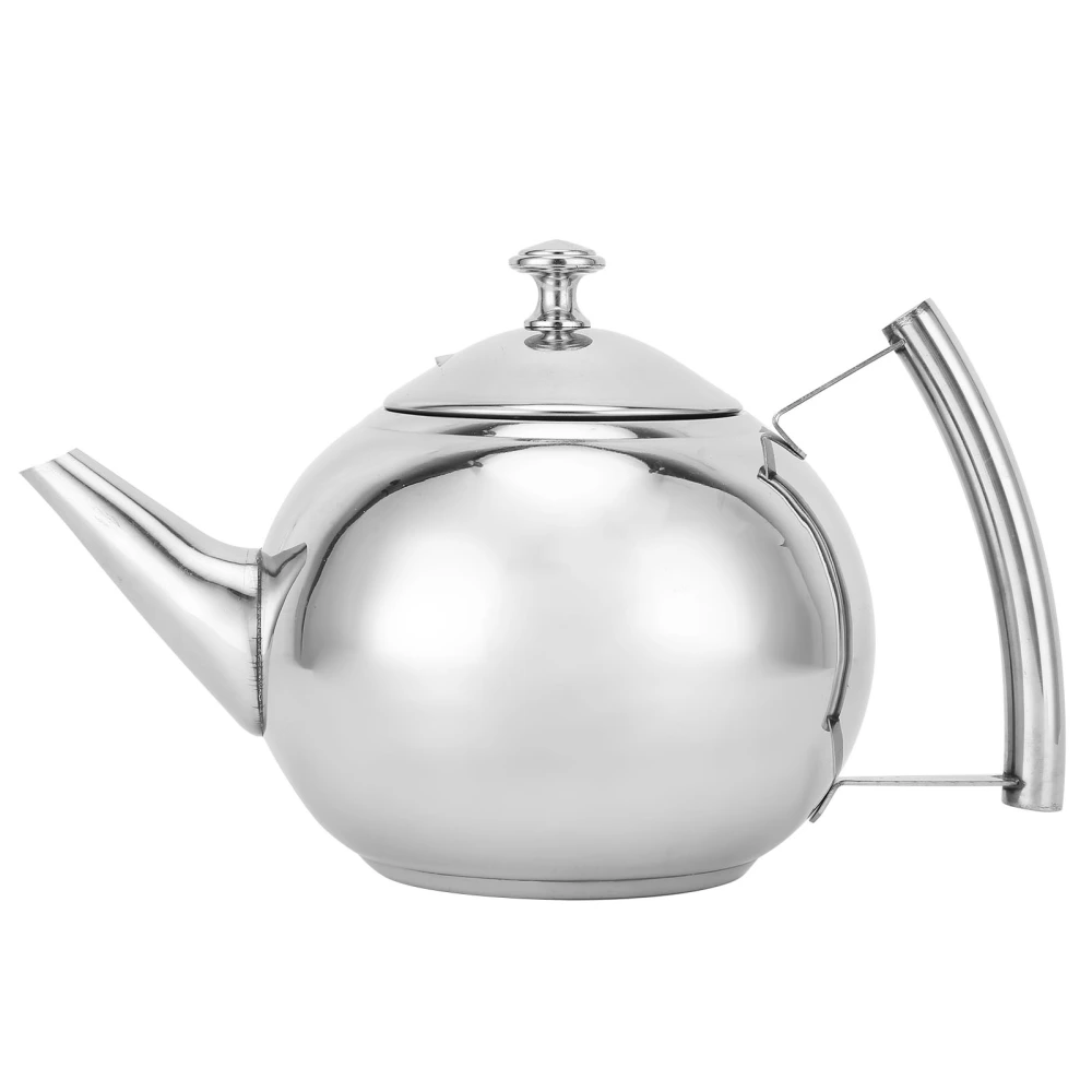 Stainless Steel Teapot Nontoxic Tea Pot Kettle with Filter for Brewing Loose Leaves and Tea Bags(1L )