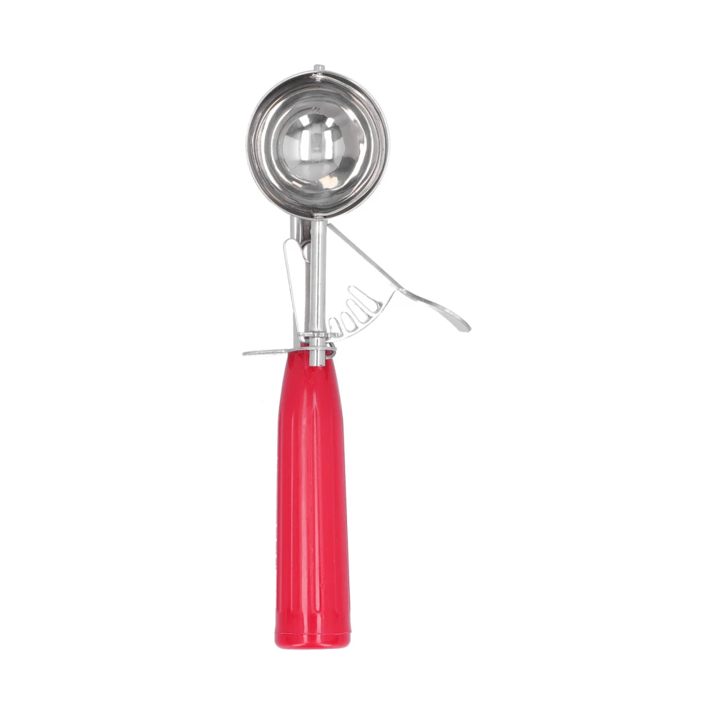 Portable Ice Cream Scoop with Plastic Handle Ice Cream Spoon for Home Kitchen RestaurantRed M