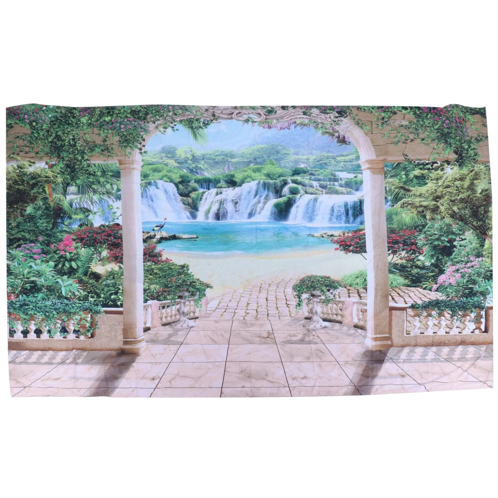 Landscape Tapestry 7.5x5.9ft Polyester Fiber Durable Background Wall Hanging Decorative Blanket for Home Decoration