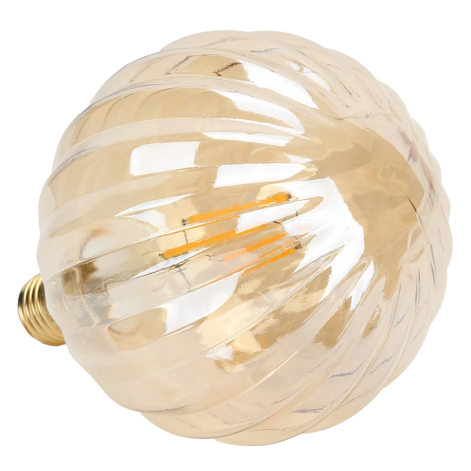 4W G125 Antique Bulb E27 WatermelonShape LED Filament Lamp Home Decoration 220V Warm Light(Gold )