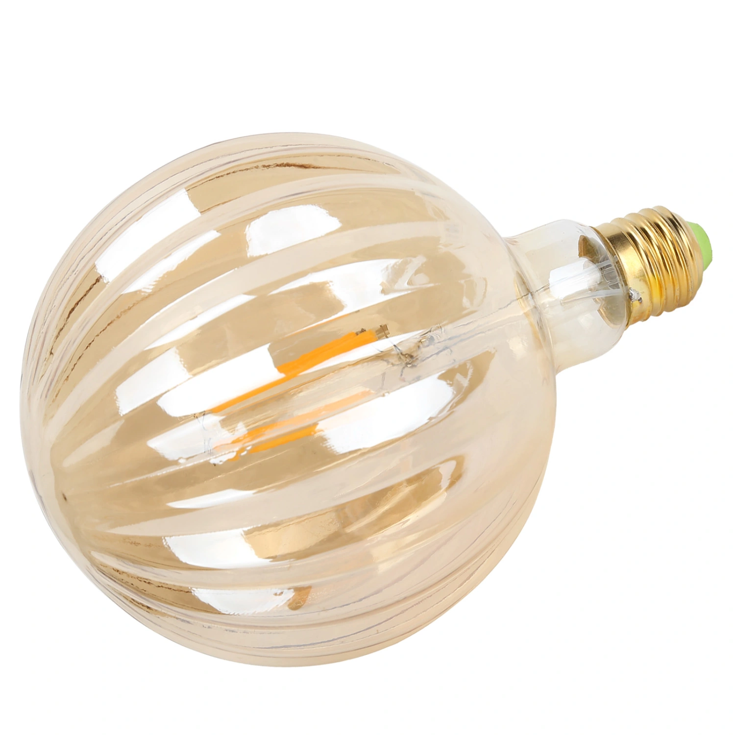 4W G125 Antique Bulb E27 WatermelonShape LED Filament Lamp Home Decoration 220V Warm Light(Gold )