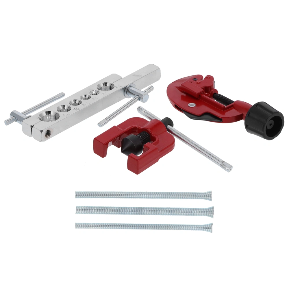 6PCS Flaring Tool Kit Tube Expander Spring Reamer Tube Cutter for Copper Pipe/Tubing CT‑8012