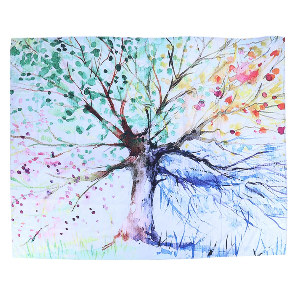 Tapestry Fashion Landscape Tree Pattern Wall Hanging Blanket for Home Decoration Living Room Bedroom Dormitory 200x150cm