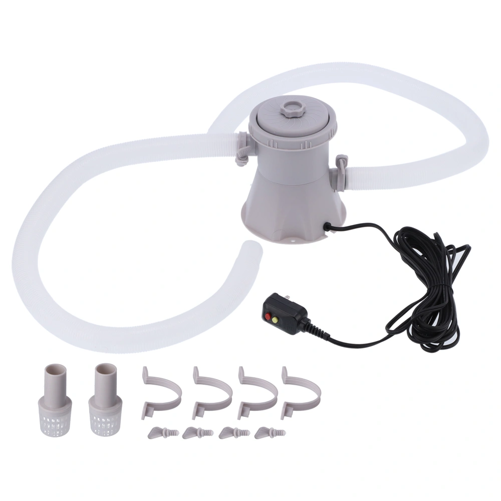 Pool Filter Pump with GFCI for Above Ground Pools 300GPH Pump Flow Rate US 110V‑120V