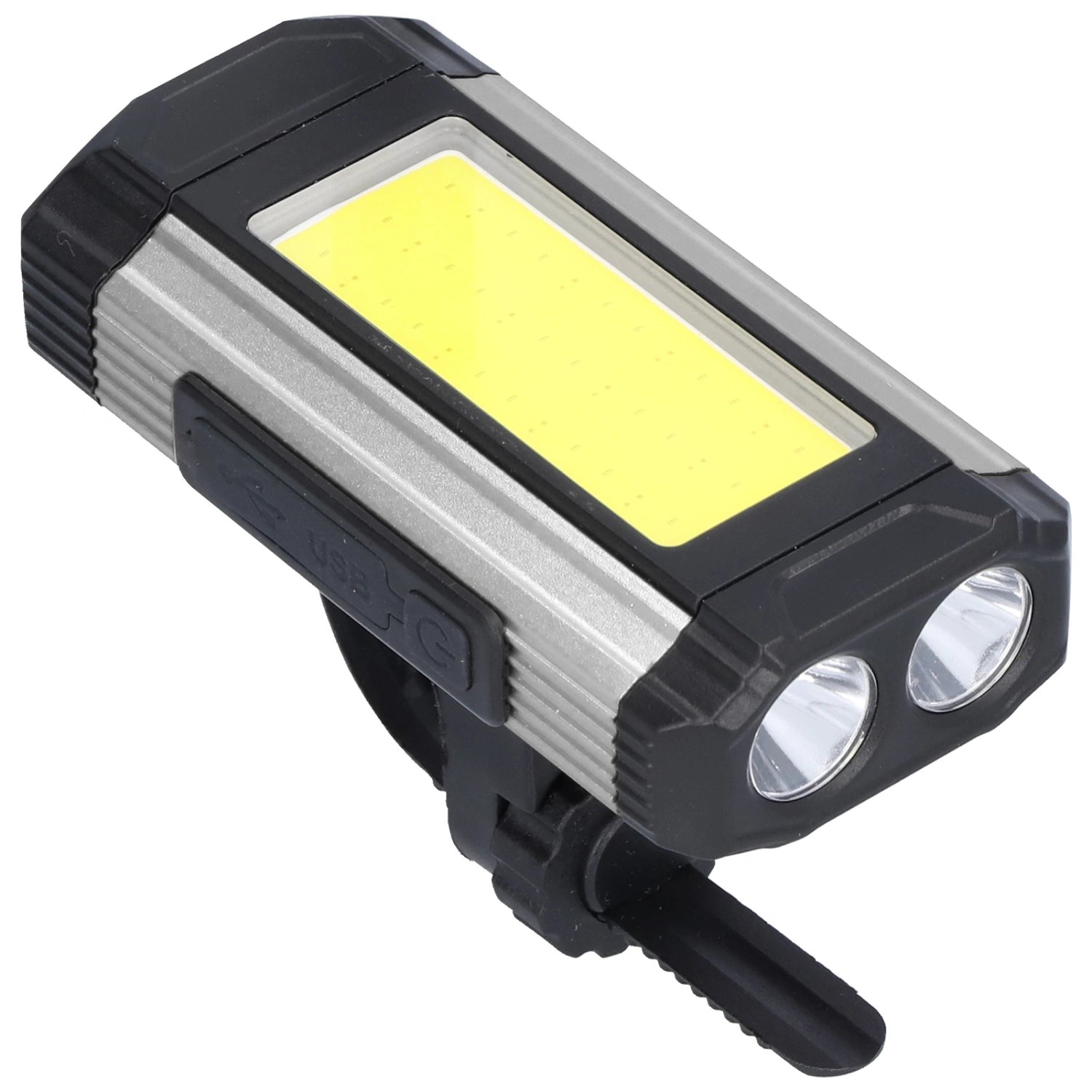 Bike Light Multifunctional 1000LM Brightness Waterproof USB Charging Magnetic Bicycle Lamp for Work Maintenance OutdoorGray