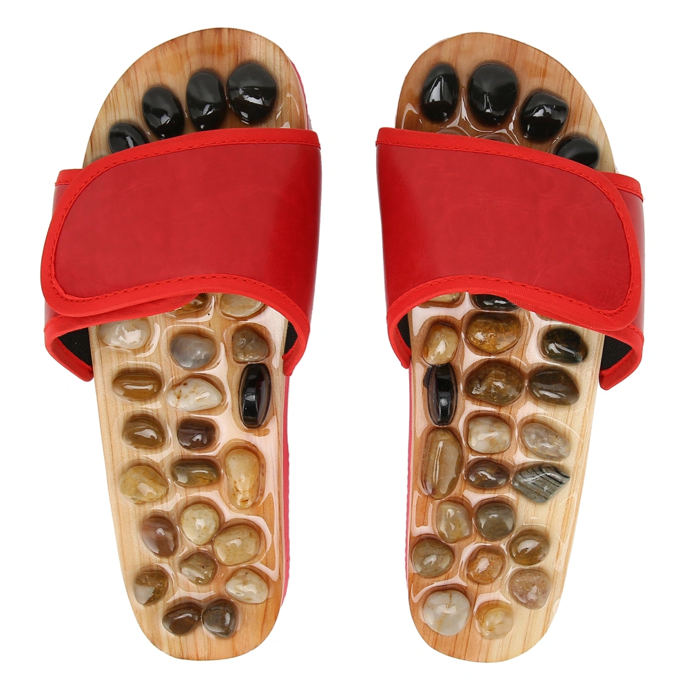 Acupressure Slippers Foot Massager Shoes Stress Relief Relaxation Reflexology Tool Red35‑36