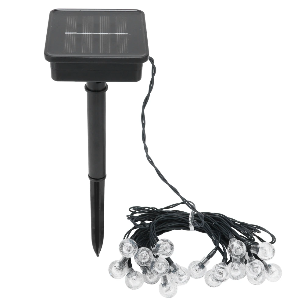 Solar 20LED String Lights with 8 Modes Outdoor Courtyard Garden Wedding Party Decor Warm White