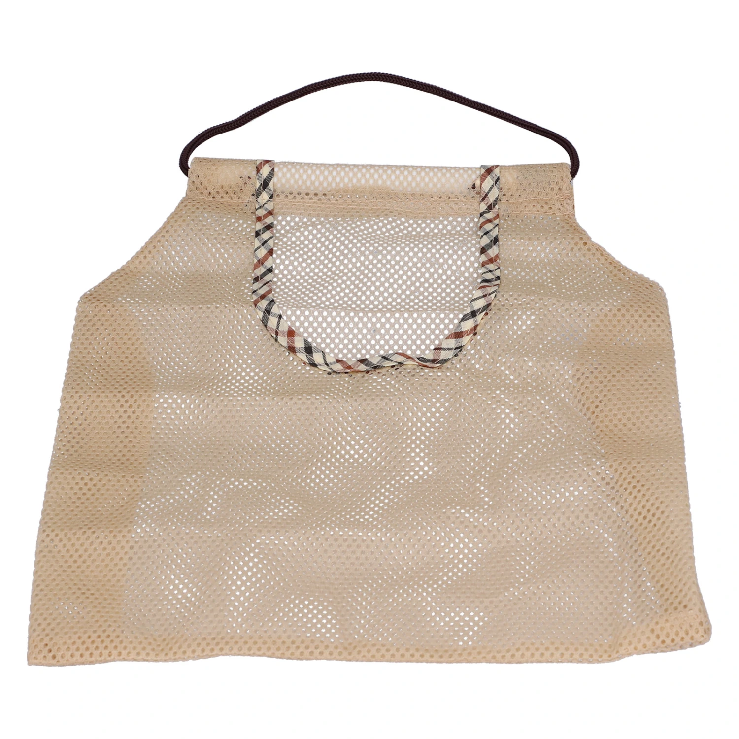 Woven Mesh Bag Cotton Mesh Shopping Bag Reusable Mesh String Fruit Tote Bag Fashion Portable Beach Bag