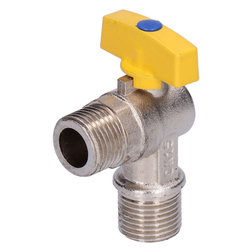 Natural Gas Valve G1/2 Male Thread Electroplating Angle Stop Valve Accessory Parts