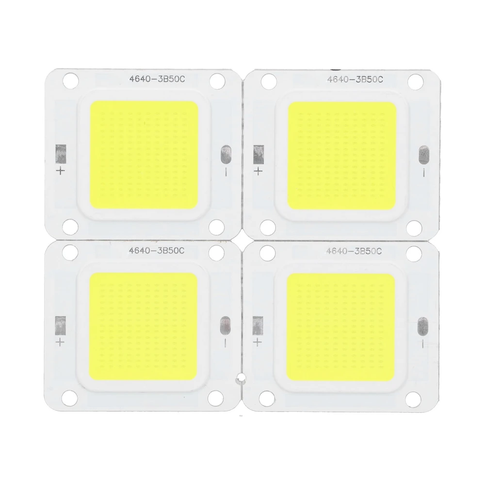 4Pcs COB LED Chip Light Source 6500K 60W 150‑170V for Spotlights Downlight Pure White