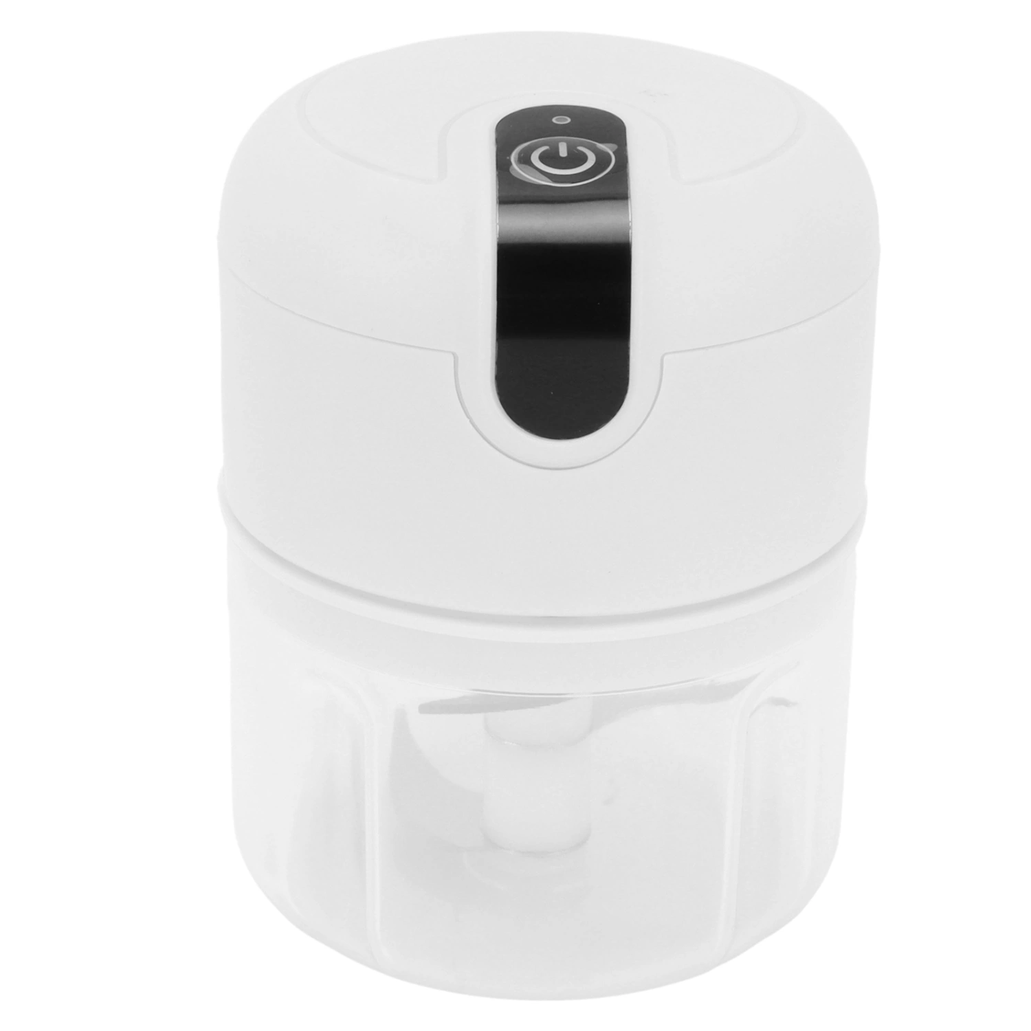 Garlic Chopper 250ML Plastic Cup USB Rechargeable 1300mAh Stainless Steel Blade Mini Garlic Chopper with Safety Cover for Nuts Ginger Garlic Onions Vegetables