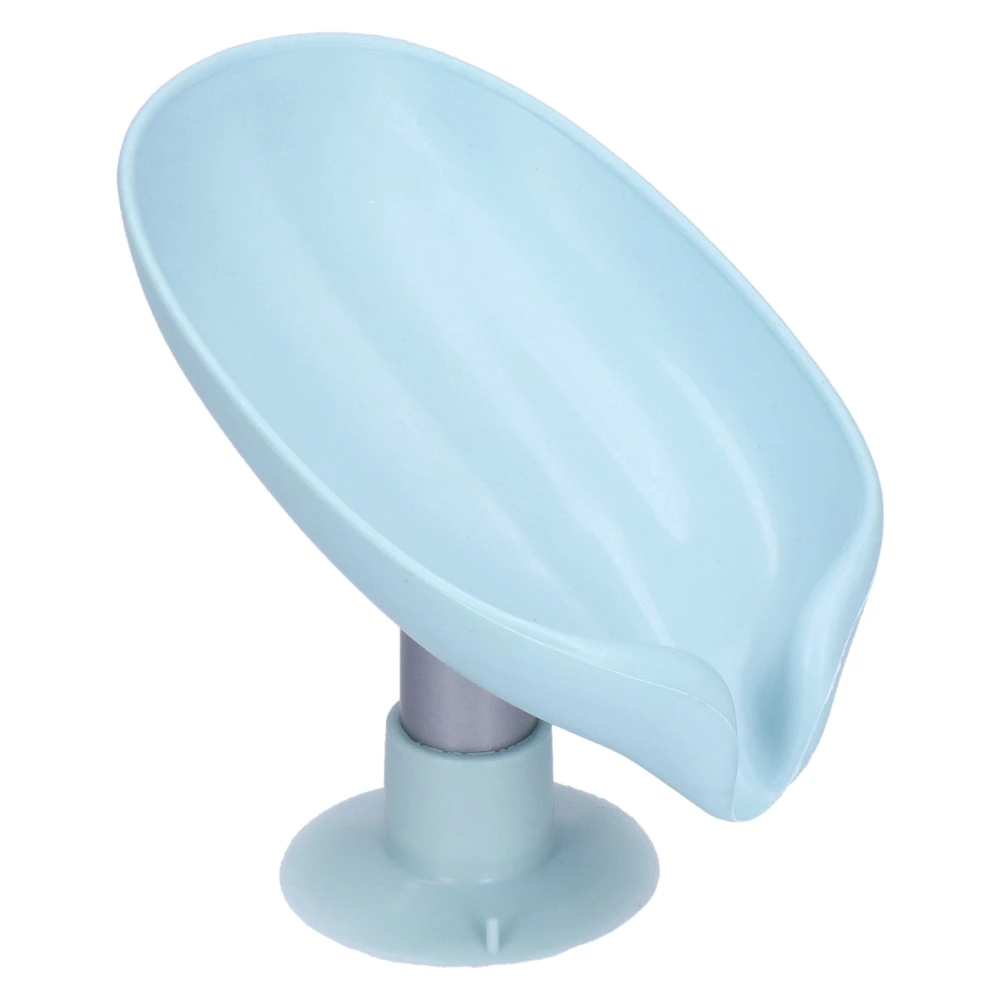 Leaf Shaped Soap Box Soap Storage Container Case for Bathroom Shower Home Outdoor Travel Blue