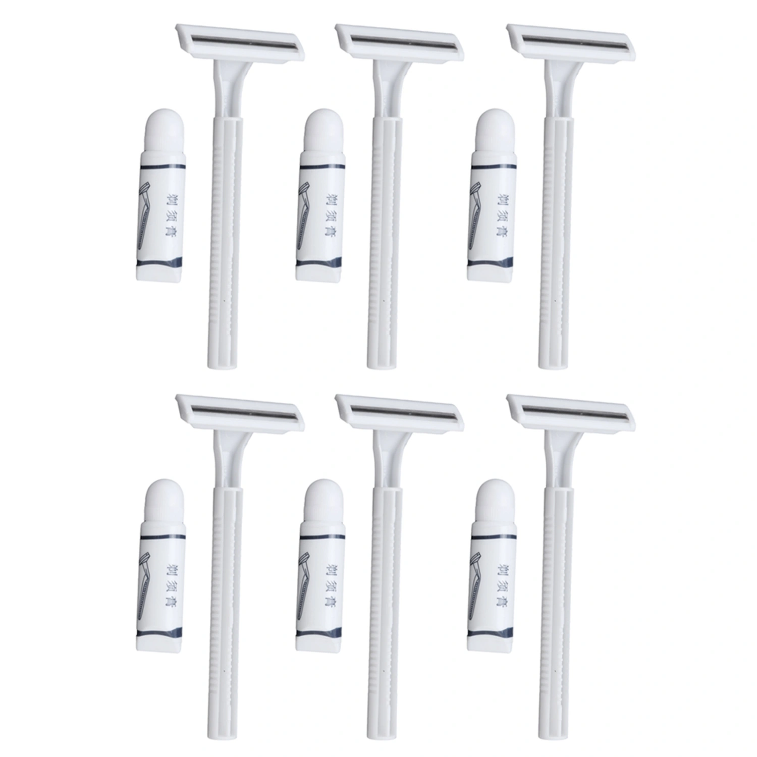 10Pcs Disposable Shaver Kit Shaving Razor Set Double Edge Safety Razor for Hotel Travel