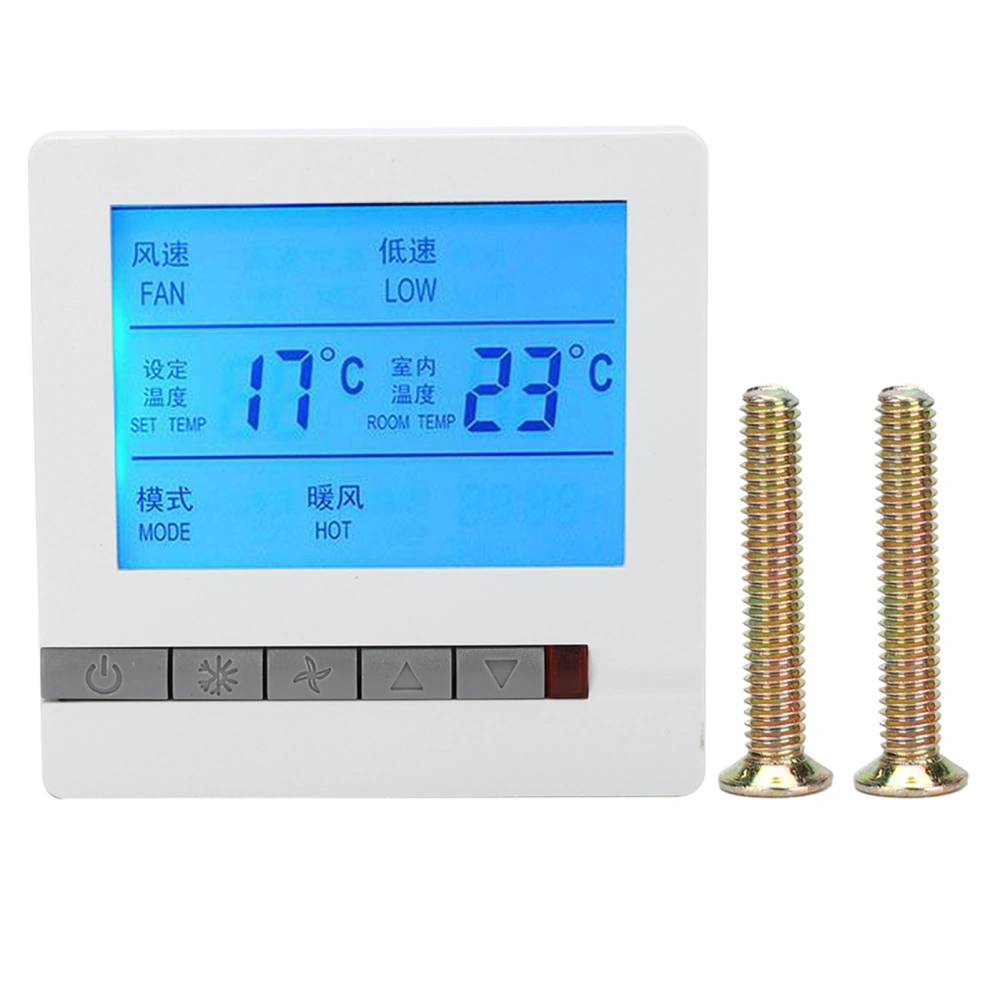 Digital Thermostat Intelligent Air Conditioner LCD Display Temperature Controller AC180‑260V