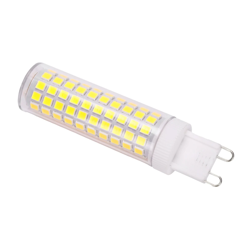 12W G9 Bulb 1200LM 124LED Bi Pin Light Bulb LED Corn Lamp for Chandelier AC100‑265VCold White 6000-6500K