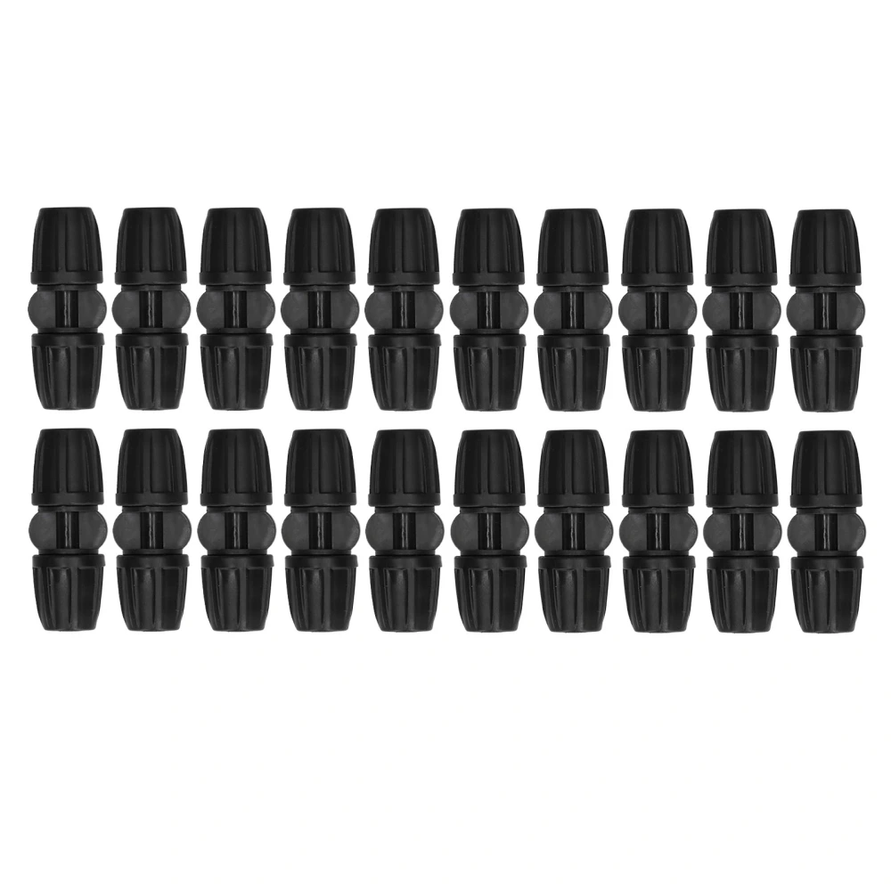 20PCS 8/11 Straight Hose Connector with Lock Garden Hose Connector Irrigation Fittings