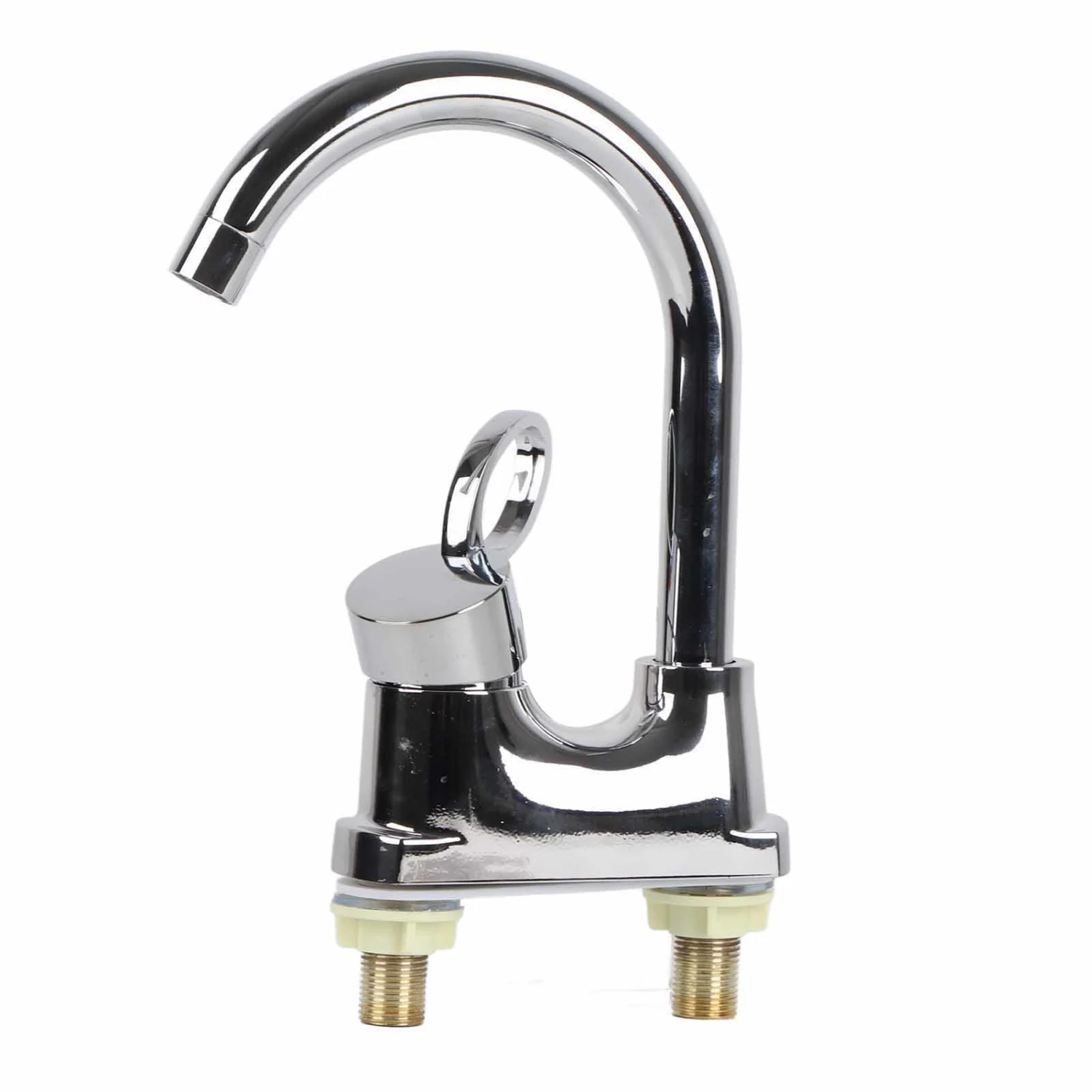 G1/2 Bathroom Basin Faucet Hot and Cold Water Mixer Dual‑Hole Water Tap for Kitchen Home