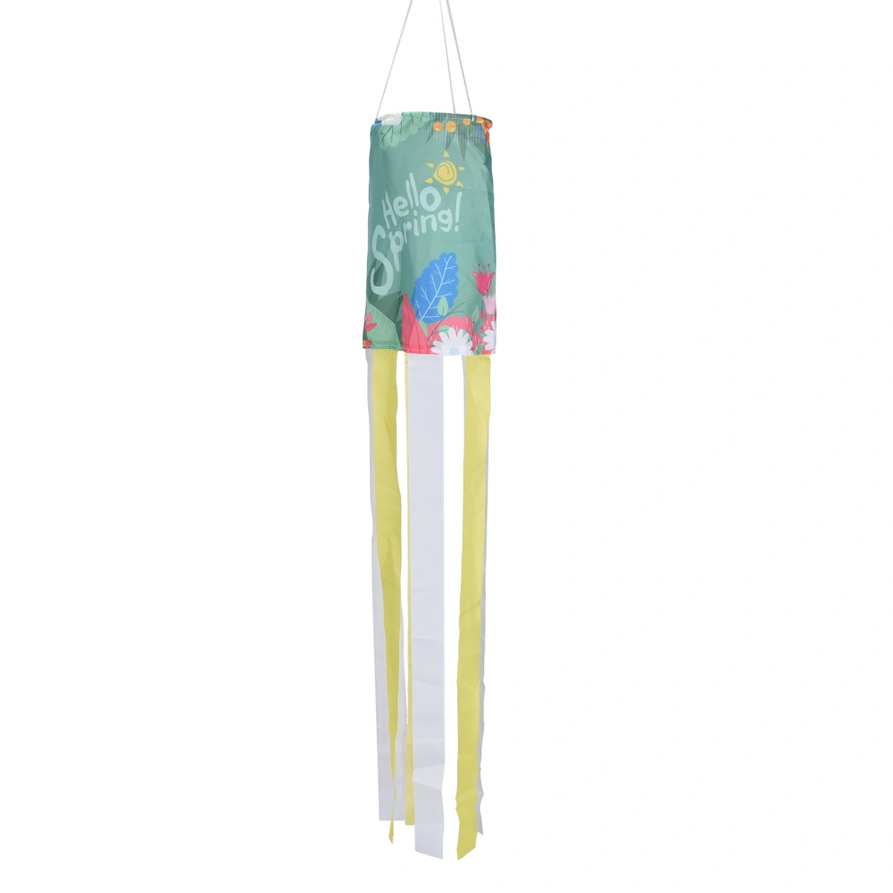 Spring Windsock Outdoor Hanging Decoration for Home Yard Garden Balcony DecorationDark Green