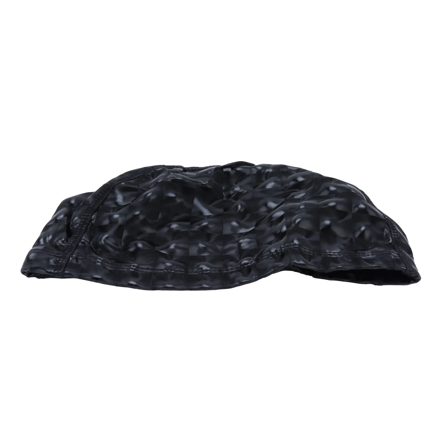 Swimming Cap Bright Color Waterproof Swimming Cap Hot Spring Swimming Cap for Men and WomenPearl Black