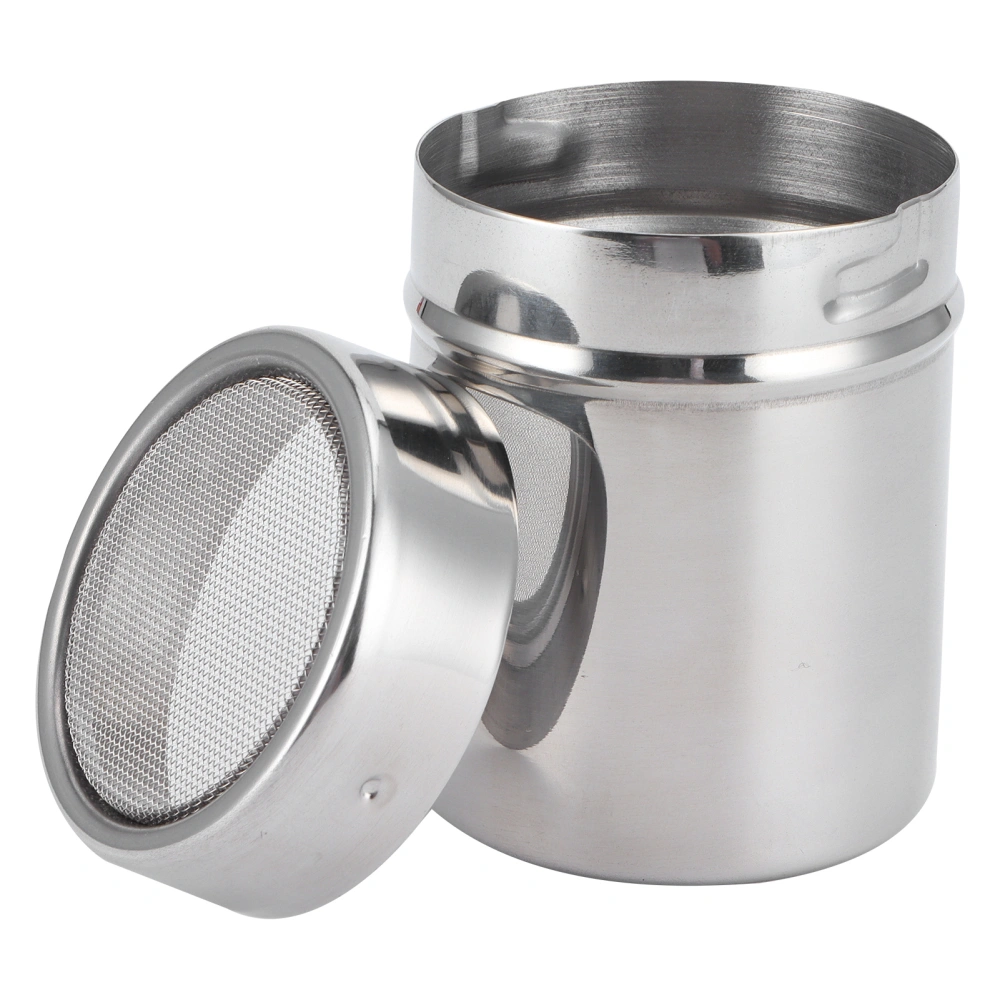 Stainless Steel Coffee Powder Shaker Cocoa Powder Dredger Kitchen Utensils 0.5mm Hole Diameter