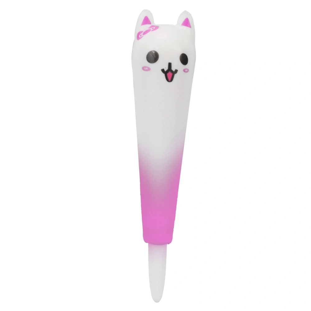 Decompression Pen Cute Innovative Pressure Release Pen Toy for Home Office SchoolRose Red Cat