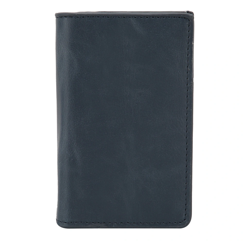 Stylish Simple Business Wallet Shielding Degaussing Credit Card Holder Money ClipBlue