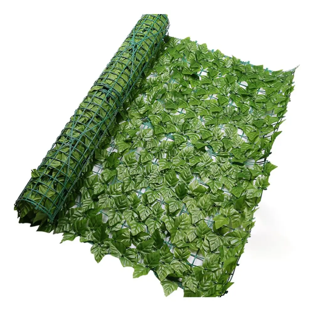 Artificial Ivy Fence Screen Artificial Hedges Fence and Artificial Leaf Screening Roll Decoration for Outdoor Decor Garden