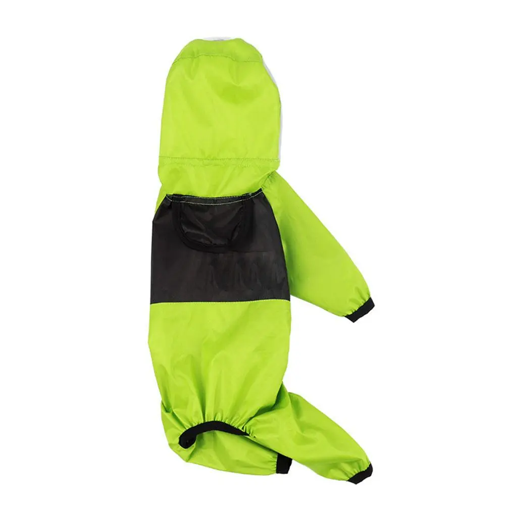 Pet Dog Raincoat Waterproof Pet Raincoat Jacket with Transparent Hat Pet Supplies