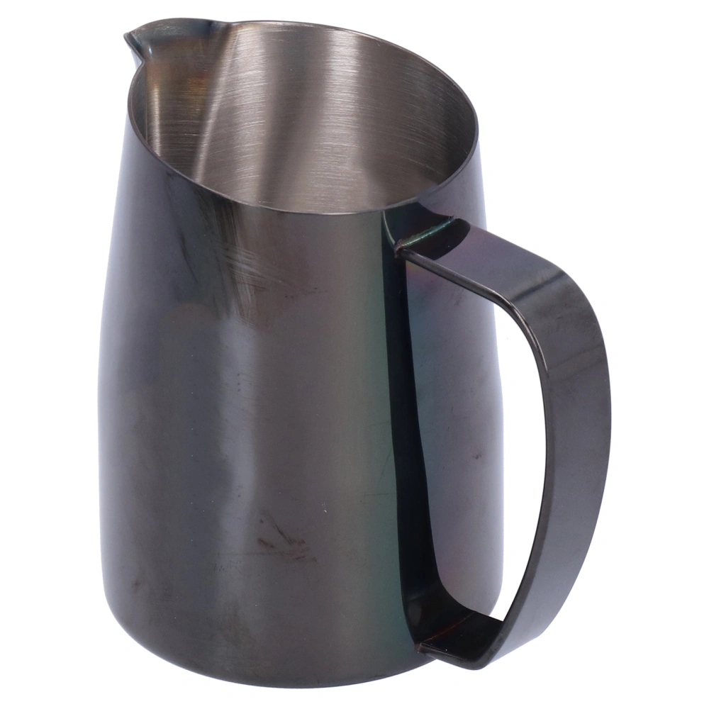 450ml Milk Frothing Pitcher Stainless Steel Coffee Jug Latte Art Cup for Home Cafe Black