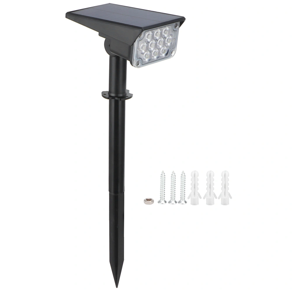 Wall Solar Light 3W Light Sensing LED Outdoor Garden Landscape Courtyard Waterproof Spike Lamp(20LEDWhite Light )