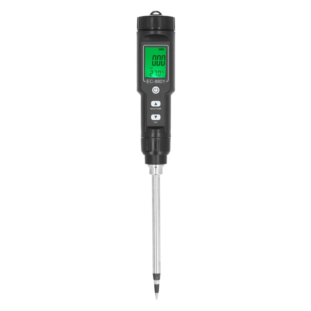 Soil Tester EC Temperature Tester Multipurpose Probe Soil Meter for Greenhouse Planting