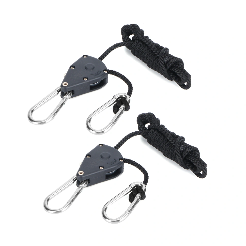 2Pcs Rope Clip Hanger 1.8m Adjustable Plant Growing Light Pulley Rope Accessories