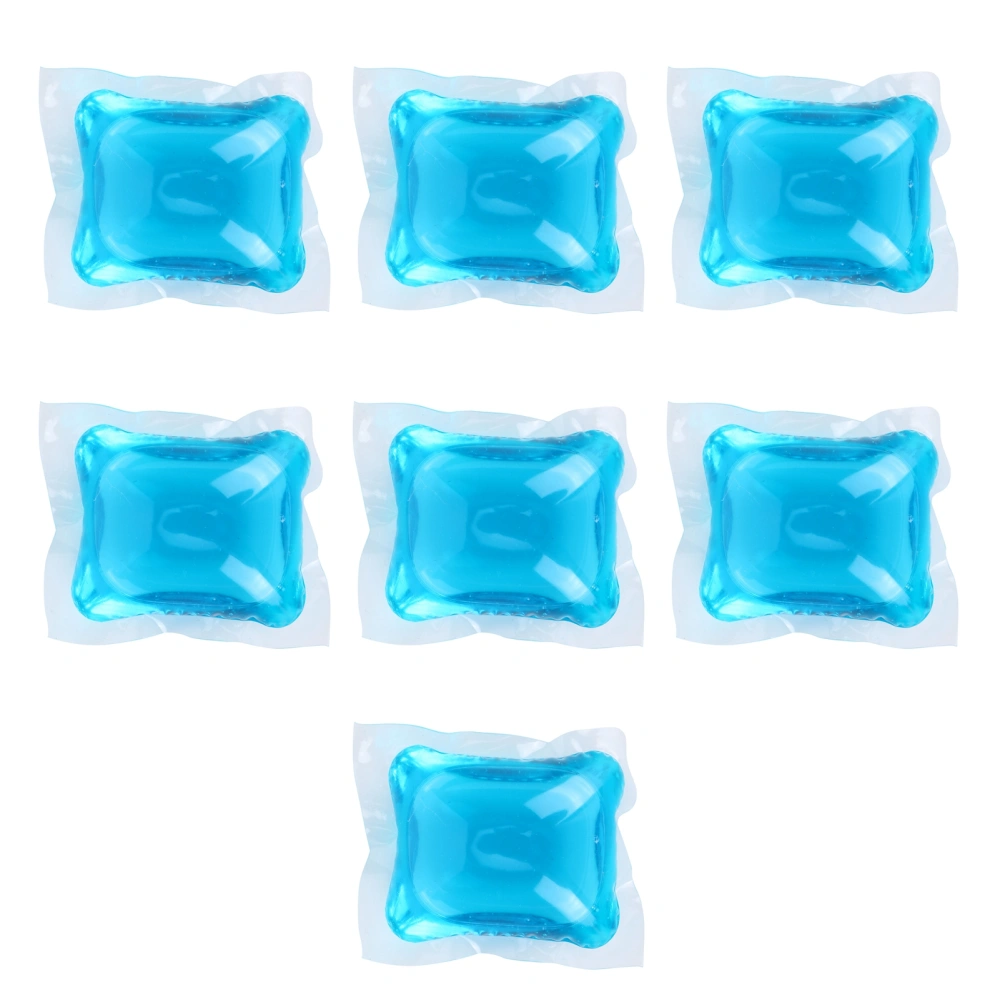 7PCS 8g Laundry Bead Capsule Dissolve Cleaner Laundry Pod Laundry Washing ProductsBlue