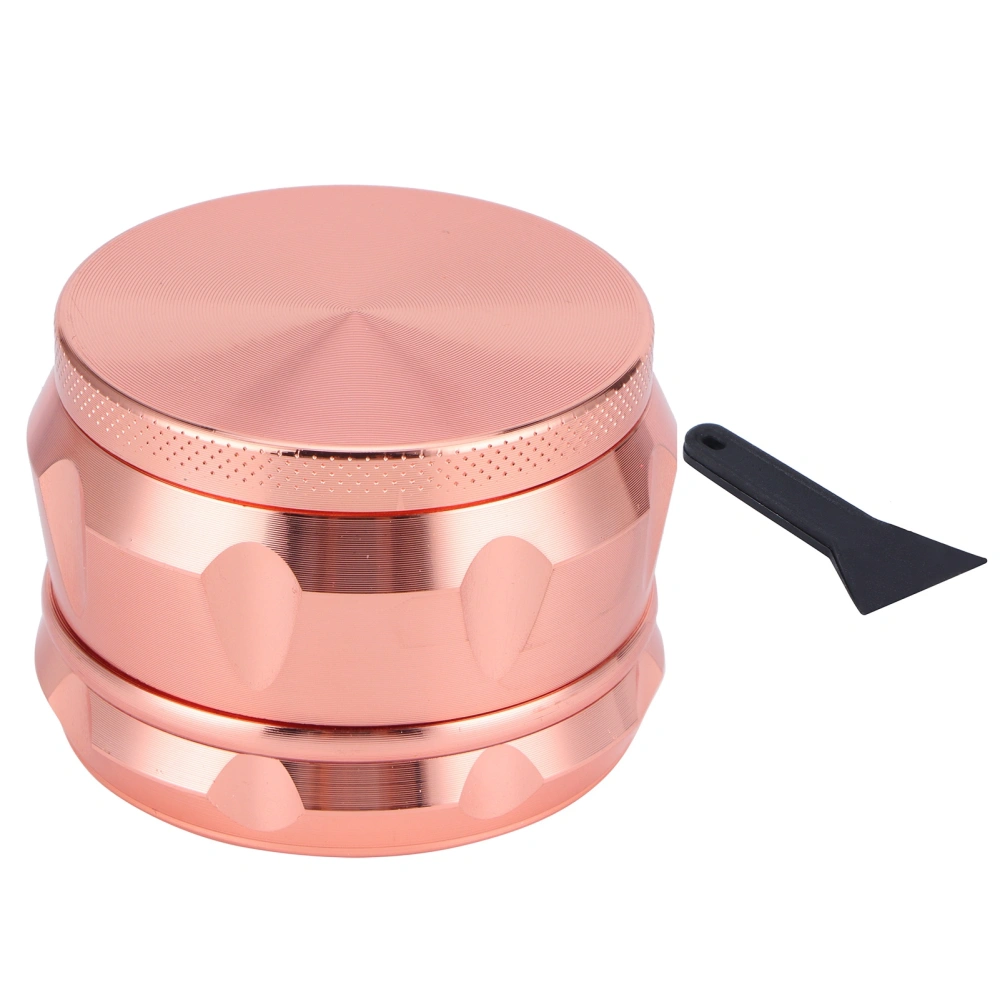 Mini Portable Zinc Alloy Smoke Grinder Manual Smoking Crusher Grinding Tool AccessoriesRose Gold