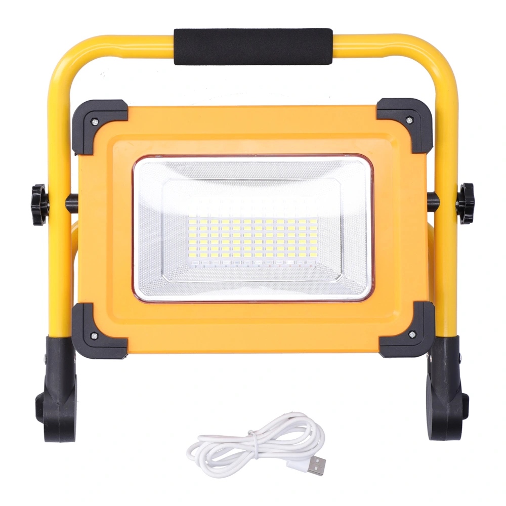 Portable Work Lamp 8000LM 120LED Solar Powered Flood Light Waterproof for Outdoor Car Repairing