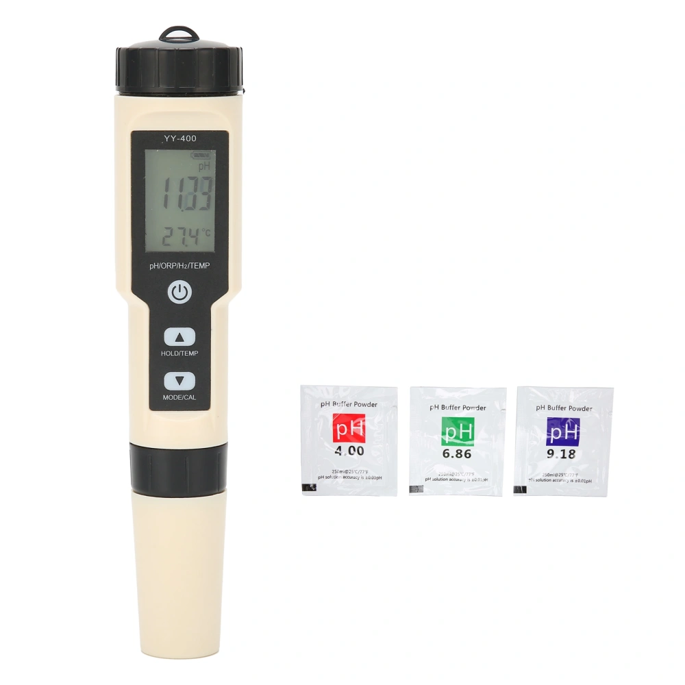 4in 1 Multifunctional Detector PH/ORP/H2/TEMP Meter Tester Portable Water Quality Tester