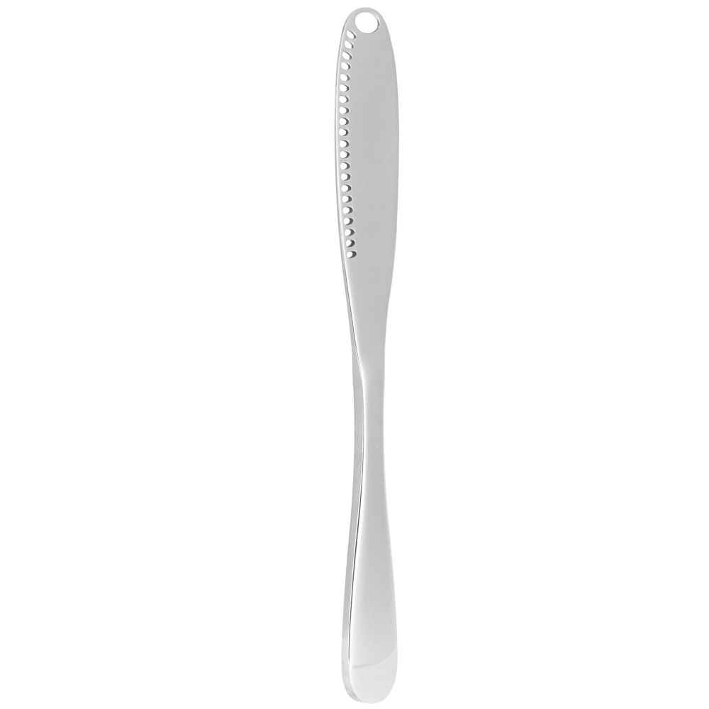 Notched Butter Knife with Serrated Edges Stainless Steel Cheesecake Fruit Cheese Spreader