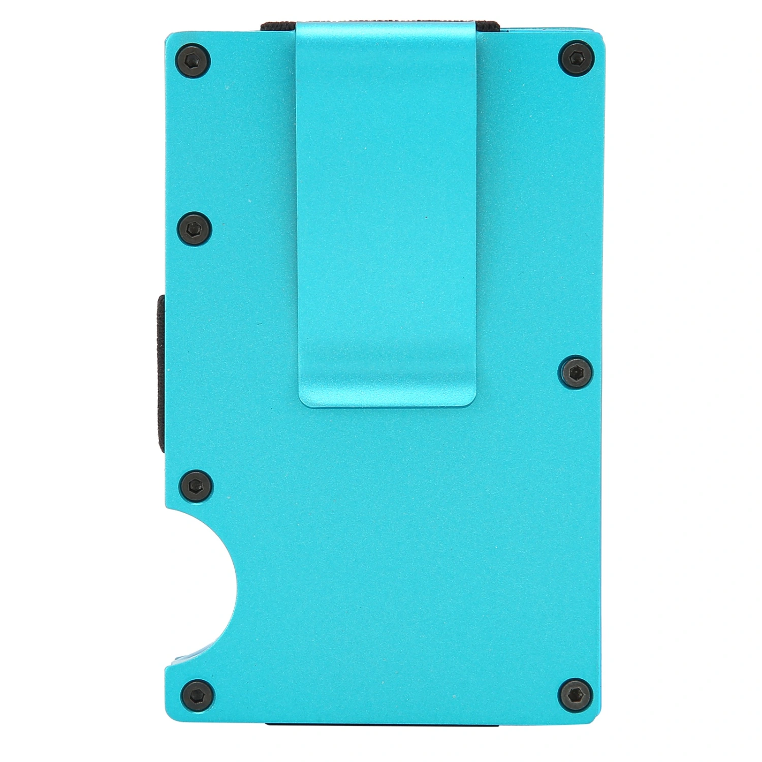 Business Card Case Portable Cardcase Fashion Stainless Steel Card Box Wallet GiftBlue X-11#A