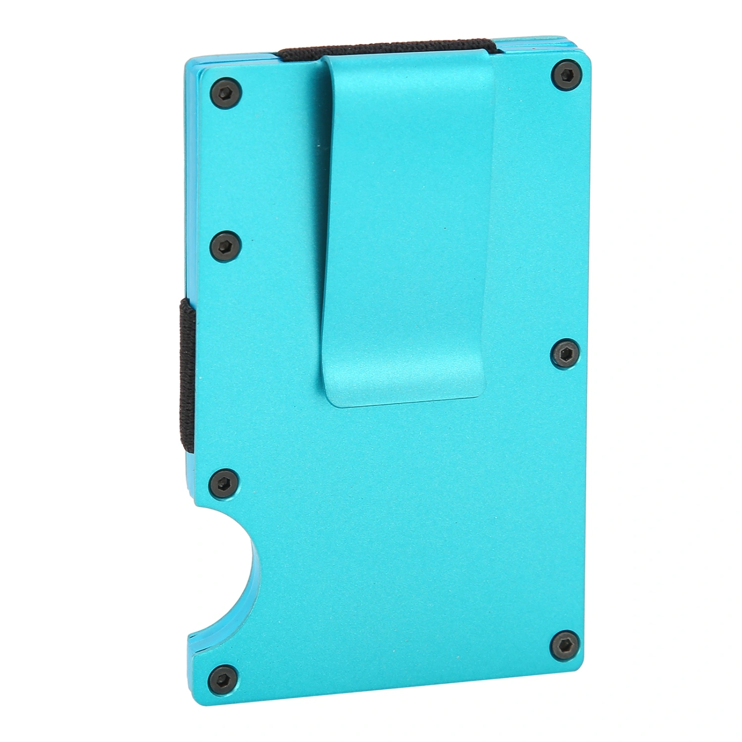 Business Card Case Portable Cardcase Fashion Stainless Steel Card Box Wallet GiftBlue X-11#A