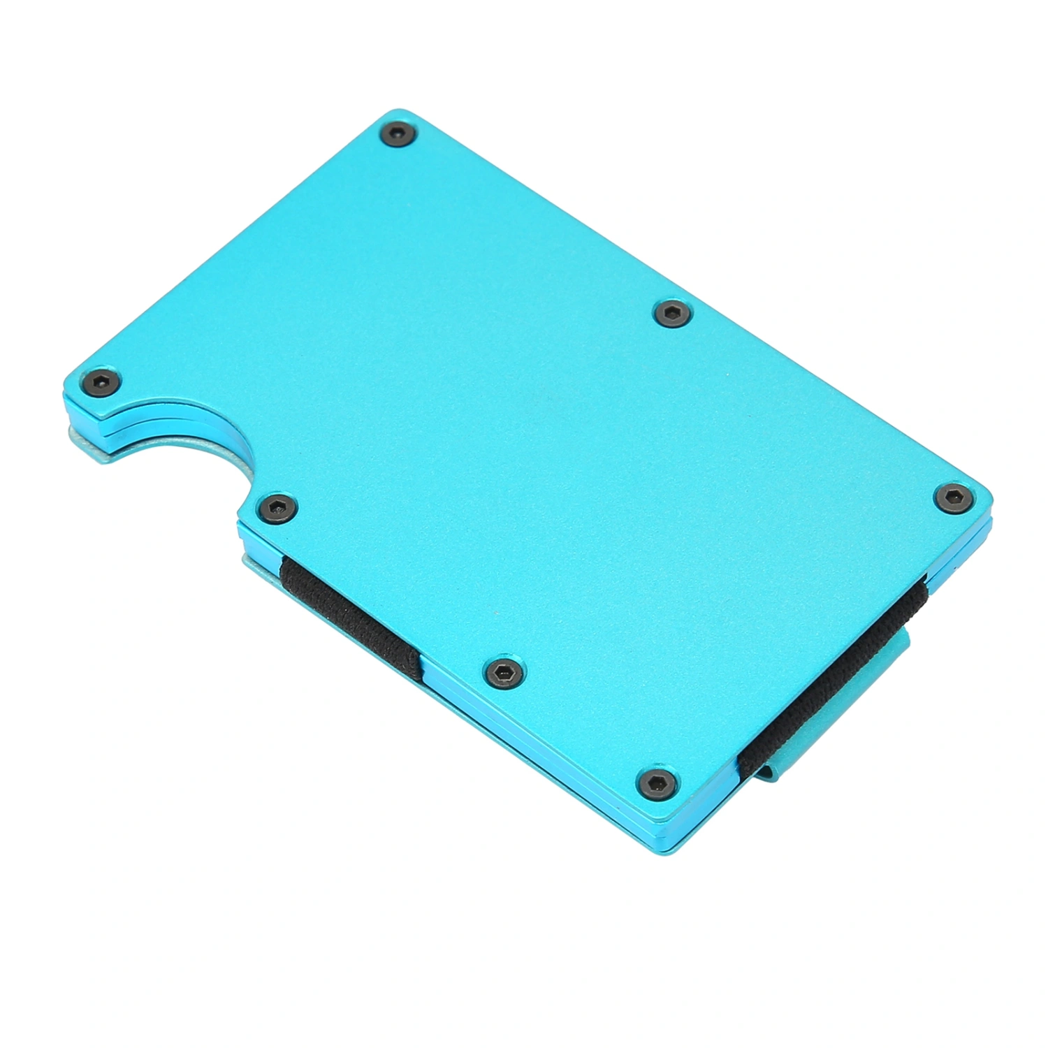 Business Card Case Portable Cardcase Fashion Stainless Steel Card Box Wallet GiftBlue X-11#A