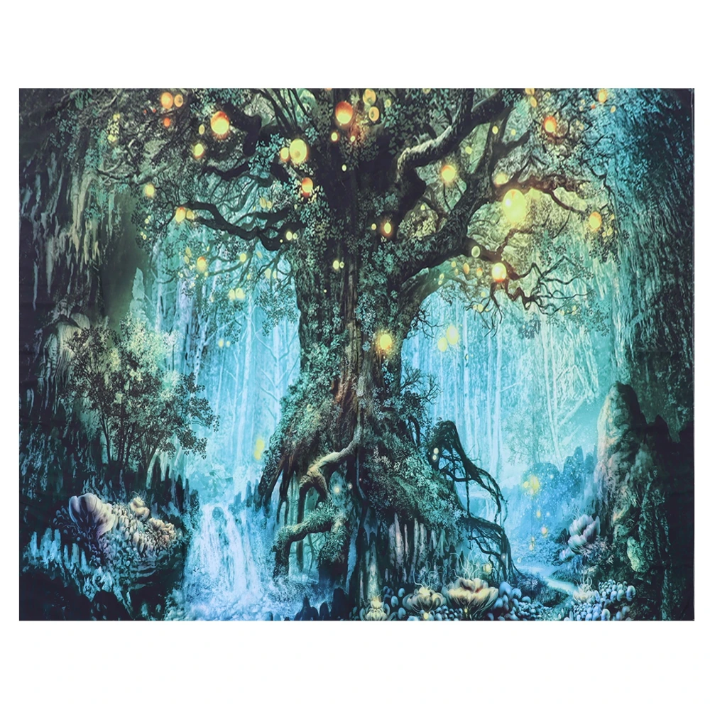 Forest Tree Pattern Tapestry Wall Hanging Beach Blanket Home Background Art Decor230x180cm