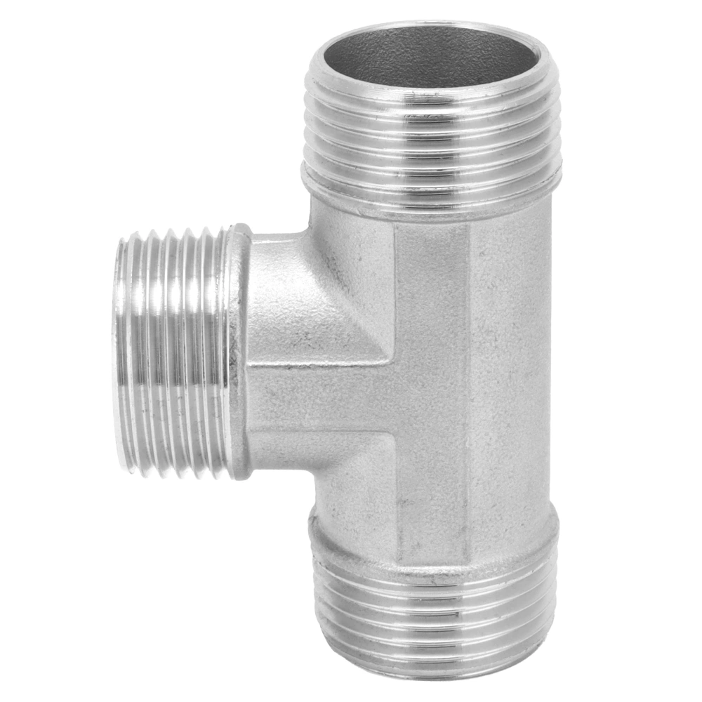 T Shaped Connector G1in Male Thread Stainless Steel Tee Adapter Hardware Pipe Fittings