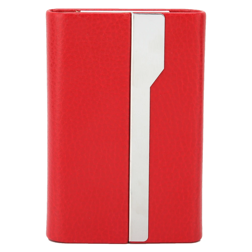 Fashion Business Card Holder Name Card Box Storage Case Gift for Men and Women UseRed 046#