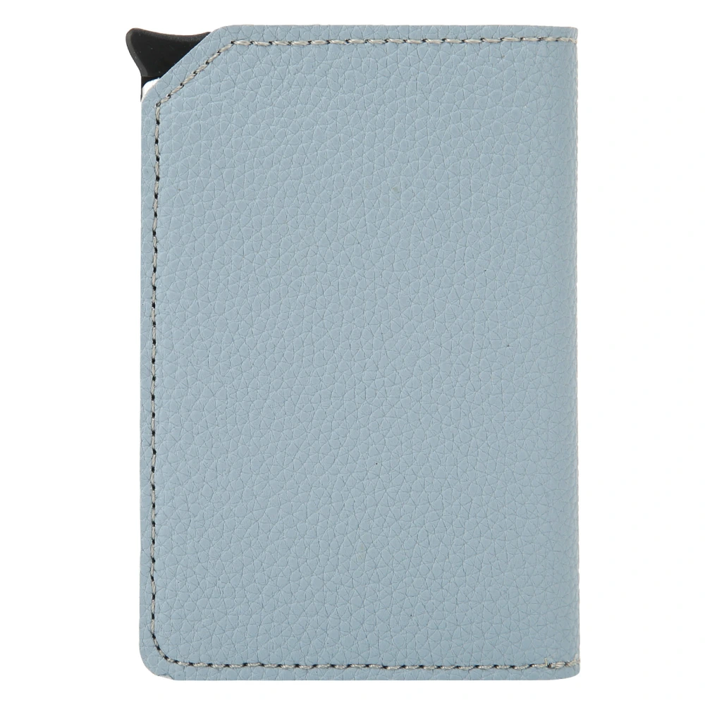 Automatic Business Card Case Slim Credit Card Holder Anti Thief Wallet for Men and Women(Light Blue x 57#)