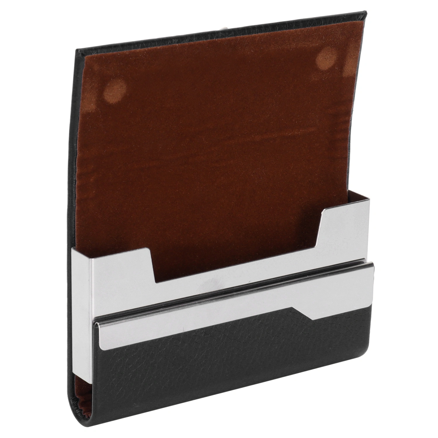 Business Card Holder Large Capacity Name Card Box Storage Case for Men and WomenBlack 016#