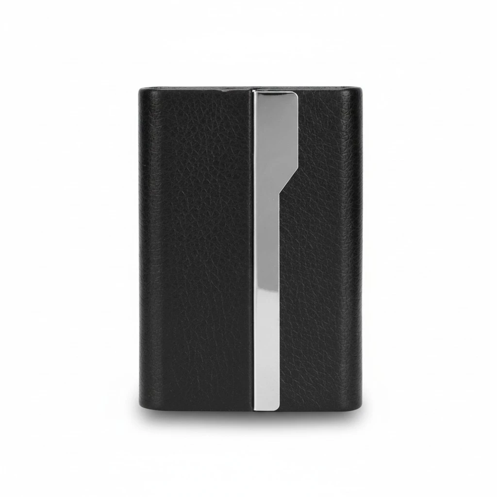 Business Card Holder Large Capacity Name Card Box Storage Case for Men and WomenBlack 016#