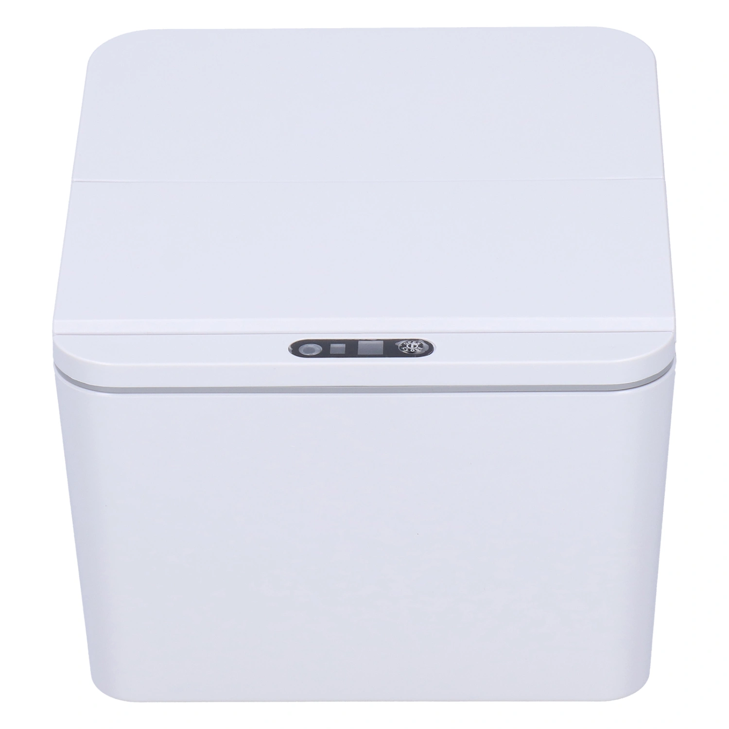 Mini Trash Can with Lid Automatic Sensor Waste Bin Foldable Desktop Garbage ContainerGray 4L