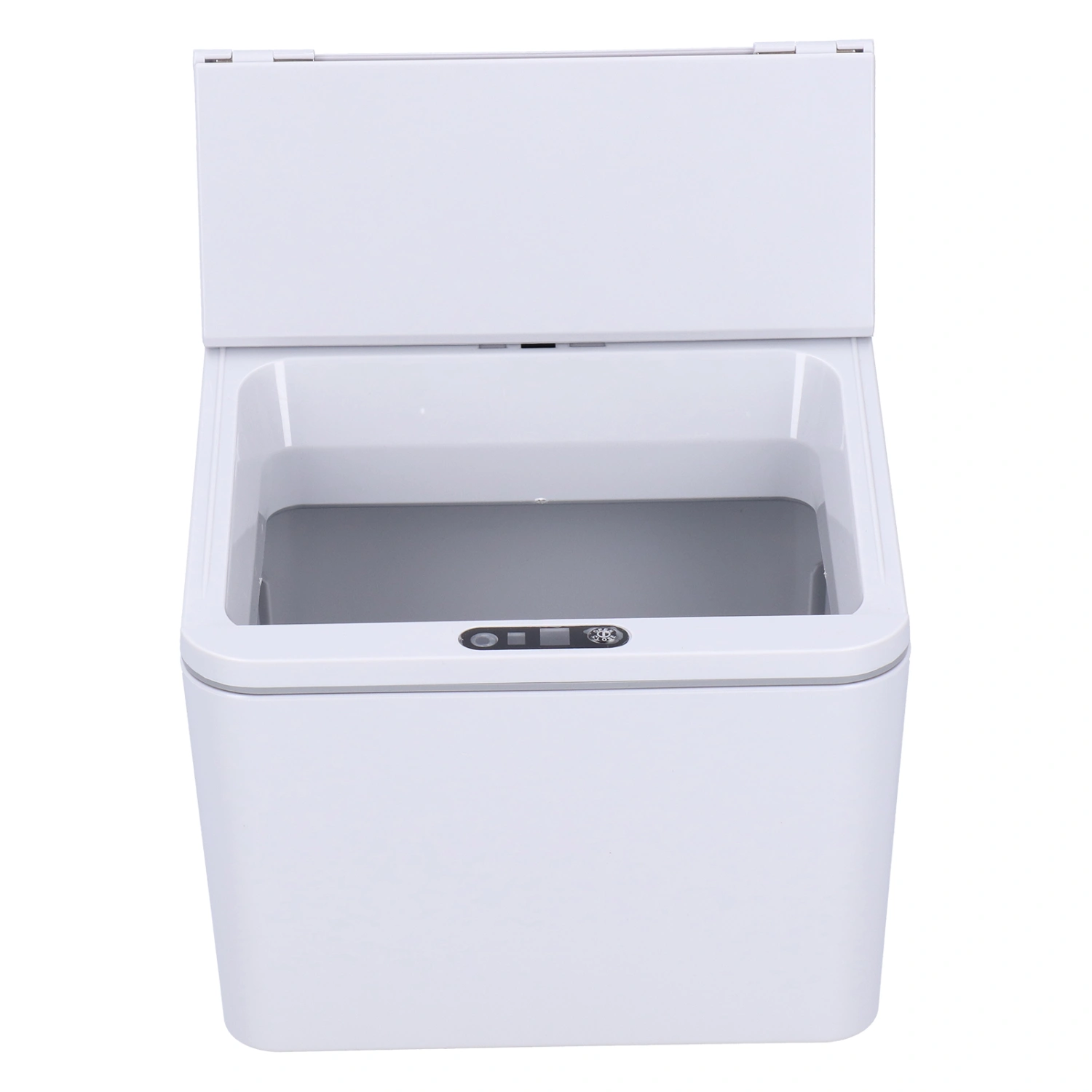 Mini Trash Can with Lid Automatic Sensor Waste Bin Foldable Desktop Garbage ContainerGray 4L